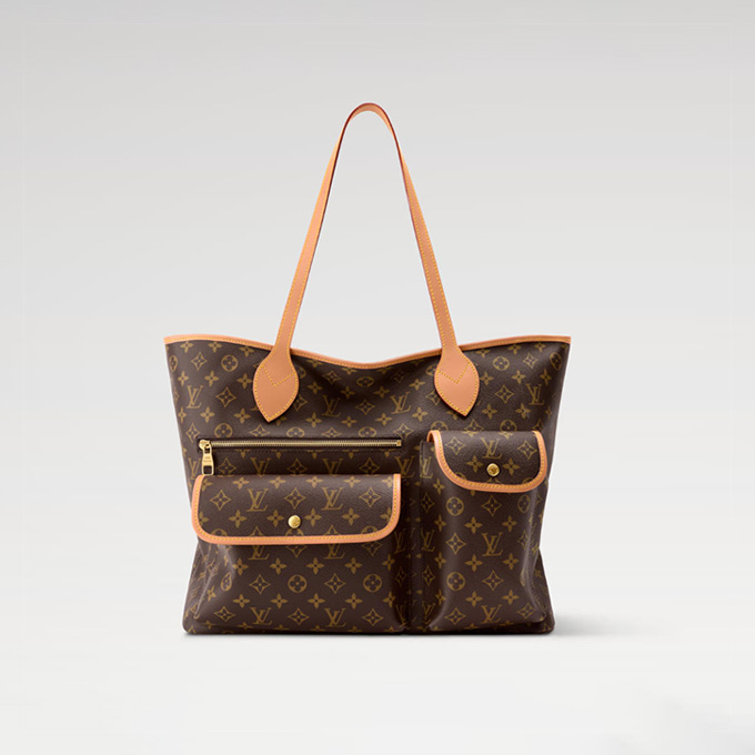 lv louis vuitton nevereverfull cargo monogram archive canvas tote bag #m2a617